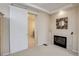 Cozy sitting area with a fireplace at 1060 Arrowhead Ct, Erie, CO 80516