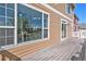 Exterior deck with ample space for relaxing, featuring large windows and a pleasant view at 11748 Mill Valley St, Parker, CO 80138