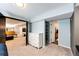 View of Basement and other rooms with view of slider hardware and light blue paint at 6762 Eagle Pl, Highlands Ranch, CO 80130