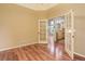 Office space features hardwood floors and french doors leading to other rooms at 354 Willowick Cir, Highlands Ranch, CO 80129