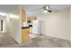 Compact kitchen with essential appliances and an open layout, perfect for easy meal prep at 2325 S Linden Ct # 206, Denver, CO 80222