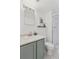 Bathroom features a vanity, large mirror with lighting and a glass enclosed shower at 1441 N Humboldt St # 505, Denver, CO 80218