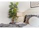 Bedroom featuring a decorative plant and minimalist side table at 14652 E 2Nd Ave # 200D, Aurora, CO 80011