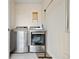 Functional laundry room equipped with modern washer and dryer at 4537 N Tennyson St # 101, Denver, CO 80212