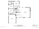 Floorplan of the ground floor with garage, dining room, kitchen, living room, bedrooms, bathrooms dimensions at 9861 E Ohio Ave, Denver, CO 80247