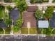 Beautiful overhead shot of a home featuring a well-maintained lawn and a charming exterior at 3555 Leyden St, Denver, CO 80207