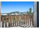 Scenic mountain view from the deck, showcasing natural beauty and a peaceful outdoor space at 6100 Bear Paw Rd, Golden, CO 80403