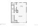 Detailed floor plan featuring the layout of the 2nd floor, including the living room, kitchen and powder room at 3256 Federal Blvd, Denver, CO 80211