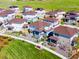 Overhead shot of the neighborhood showcasing the attractive community layout and well-maintained landscaping at 2936 Merry Rest Way, Castle Rock, CO 80109