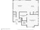 First floor plan featuring a kitchen, living room, primary bedroom, primary bathroom, and foyer at 2936 Merry Rest Way, Castle Rock, CO 80109