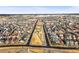 Expansive aerial view of the neighborhood showcasing a variety of home styles and green spaces at 7903 E 50Th Dr, Denver, CO 80238