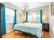 Spacious bedroom with large windows and hardwood floors at 3200 N Fillmore St, Denver, CO 80205