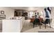 This large office loft area includes dual work stations and a light and bright atmosphere at 9741 Chambers Dr, Commerce City, CO 80022