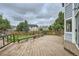 A large deck in the backyard, perfect for entertaining at 4567 Flanders Way, Denver, CO 80249