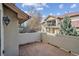 Enjoy a private balcony with views of the community and mature trees at 6687 S Forest Way # E, Centennial, CO 80121