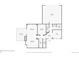 First floor plan with kitchen, living room, dining room and back patio at 6687 S Forest Way # E, Centennial, CO 80121