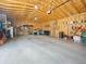 A spacious garage provides ample room for storage and projects, with a variety of tools and equipment organized at 2995 Albion St, Denver, CO 80207