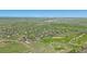 Green aerial view features houses, golf course and a blue sky at 42073 Colonial Trl, Elizabeth, CO 80107