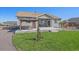 Charming backyard with a gazebo, patio, and well-maintained lawn for outdoor enjoyment at 42073 Colonial Trl, Elizabeth, CO 80107