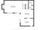 Detailed floor plan showing the layout of the living room, dining area, kitchen, bathroom, and hall with dimensions at 1152 S Yosemite Way # 29, Denver, CO 80247