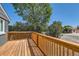 View of the beautiful, updated deck perfect for entertaining guests or relaxing outdoors at 695 S Quitman St, Denver, CO 80219