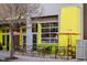 Street view of 'URBAN THAI' showing building with vibrant exterior and outdoor dining at 801 Confidence Dr # 2, Longmont, CO 80504