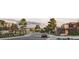 Street view in the neighborhood showcases modern homes with scenic mountain views at 5326 Lions Paw St, Castle Rock, CO 80104