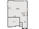 Unfinished basement floor plan with optional storage and bathroom rough-in at 13695 Emerald Lake St, Parker, CO 80138