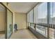 Enclosed patio space with large windows offering exterior views and natural light at 13961 E Marina Dr # 314, Aurora, CO 80014