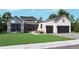Striking new construction boasts modern design, lush lawn, and convenient two-car garage at 5286 Flora Way, Golden, CO 80004