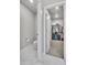 Bathroom with toilet and closet visible through the door at 8145 Monte Vista Cir, Littleton, CO 80125