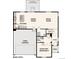 Floor plan of main level with kitchen, dining room, great room, and 2-bay garage at 4284 Gozzer Ranch Dr, Elizabeth, CO 80107