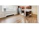 Open kitchen features stainless steel appliances and a breakfast bar at 1101 Bellaire St # 108, Denver, CO 80220
