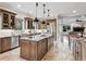 Spacious kitchen features stainless appliances, large island with granite countertops, and pendant lighting at 2 Viking Dr, Englewood, CO 80113