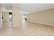 Open floorplan featuring modern flooring, fireplace and balcony access at 2880 S Locust St # 708S, Denver, CO 80222