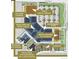 Detailed commercial site plan highlighting retail, office, restaurant, and entertainment zones at 602 Mathews Way, Erie, CO 80516