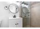 Modern bathroom featuring a glass shower and updated vanity at 5721 W 92Nd Ave # 52, Westminster, CO 80031