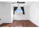 Bedroom with hardwood floors, ceiling fan and a window with natural light creates a welcoming retreat at 5721 W 92Nd Ave # 52, Westminster, CO 80031