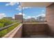 Private balcony with ample space and city views at 1196 N Grant St # 501, Denver, CO 80203