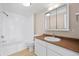 Clean and well-maintained bathroom with a shower-tub combo at 1196 N Grant St # 501, Denver, CO 80203