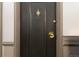 Apartment front door with gold hardware and unit number 1606 at 955 Eudora St # 1606, Denver, CO 80220