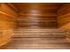 An interior view of the sauna, showcasing a beautiful wood finish and comfortable seating at 955 Eudora St # 1606, Denver, CO 80220