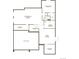 Basement floor plan features a recreation room, bedroom, flex room, unfinished storage, and mechanical area at 2650 Bitterroot Pl, Highlands Ranch, CO 80129