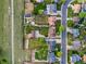 Aerial view of a residential neighborhood with well-maintained homes and green spaces at 874 Mercury Cir, Lone Tree, CO 80124