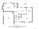 Comprehensive floor plan of the main level with room dimensions, highlighting the spacious living areas at 874 Mercury Cir, Lone Tree, CO 80124