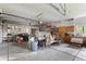 Spacious garage with ample storage space and room for multiple vehicles at 874 Mercury Cir, Lone Tree, CO 80124