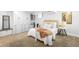 Finished basement bedroom with built-in storage and soft, neutral decor at 822 Poplar St, Denver, CO 80220