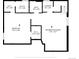 Basement floor plan featuring bedroom, utility, bath, laundry, walk-in closet and recreation room at 822 Poplar St, Denver, CO 80220