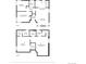 Two story floor plan showcases bedroom, bathroom, kitchen, living room, recreation room and basement layout at 822 Poplar St, Denver, CO 80220