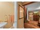 Basement bathroom with vanity and toilet at 1673 Sinton Rd, Evergreen, CO 80439